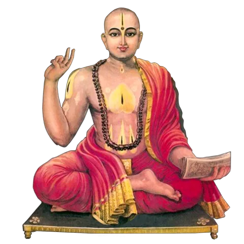 Sri Madhvacharya, founder of the Dvaita tradition followed by Madhwa Vaishnava Brahmin families