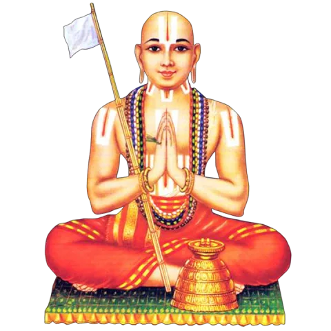 Sri Ramanujacharya, founder of the Vishishtadvaita tradition followed by Sri Vaishnava Iyengar families