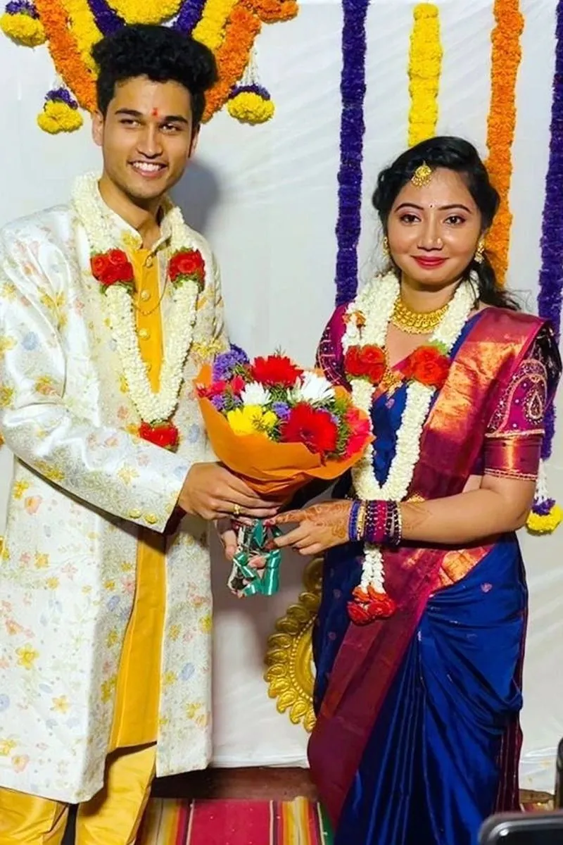 Telugu Brahmin and Tamil Brahmin matrimony success couple — for Smartha Brahmin, Madhwa Brahmin, Sri Vaishnava Brahmin, Iyengar Brahmin and Iyer Brahmin families from Vijayawada Andhra Pradesh